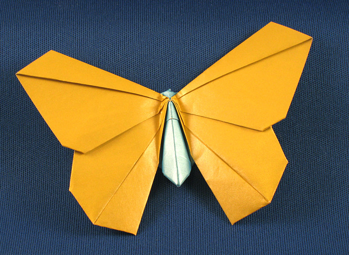 Origami Butterfly by Michael G. LaFosse. Folded by Gilad Aharoni on giladorigami.com