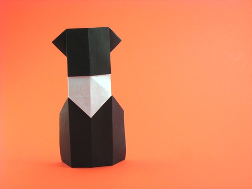 Origami Orthodox by David Petty. Folded from a rectangle of scrapbookig paper by Gilad Aharoni on giladorigami.com