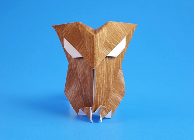 Origami Owl by Robert Neale. Folded by Gilad Aharoni on giladorigami.com