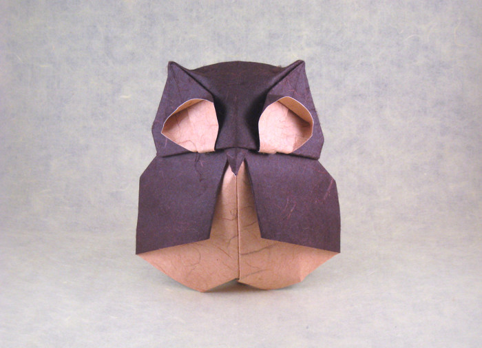 Origami Owl by Federico Scalambra. Folded by Gilad Aharoni on giladorigami.com