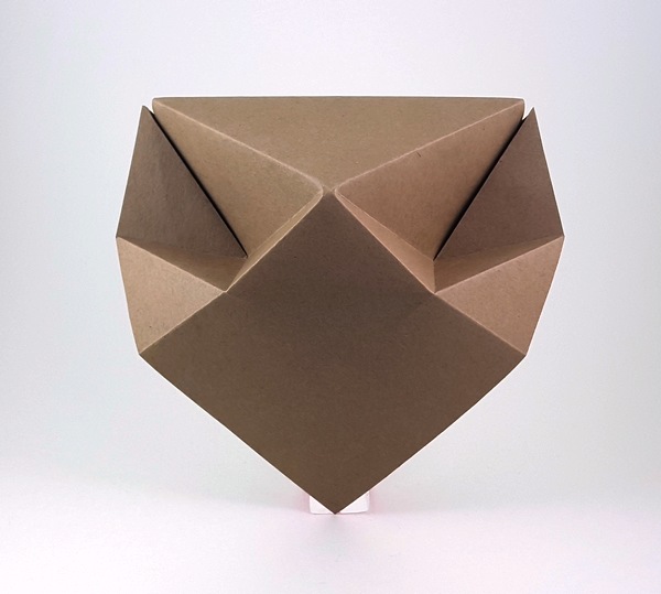 Origami Owl by Nguyen Tu Tuan. Folded from a square of cardstock by Gilad Aharoni on giladorigami.com