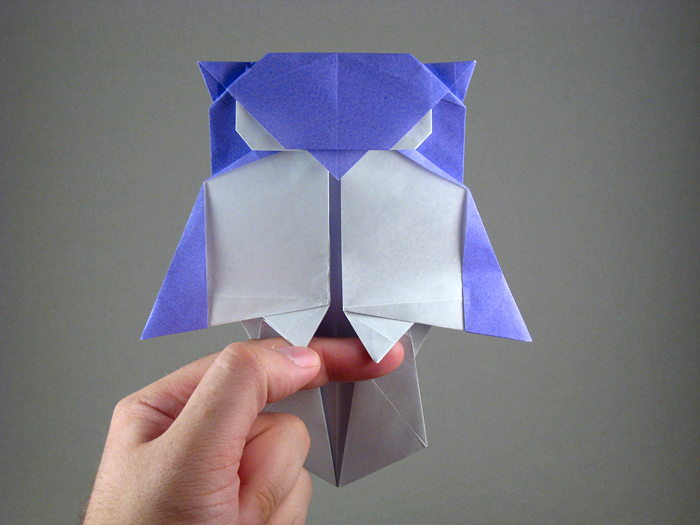 Origami Owl by Stephen Weiss. Folded by Gilad Aharoni on giladorigami.com