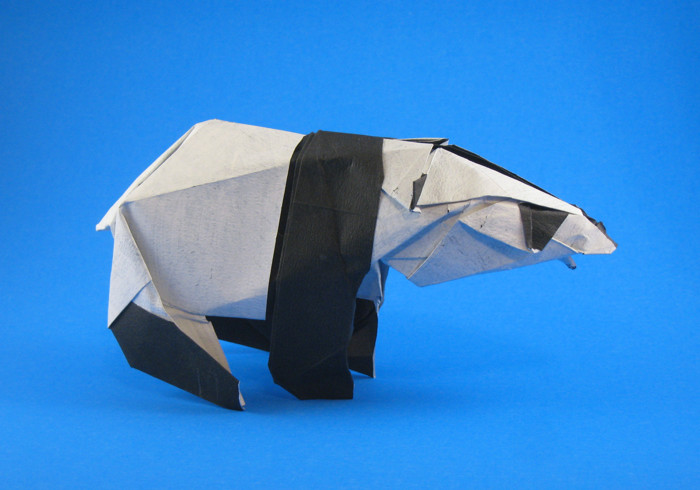 Origami Panda by Fumiaki Kawahata. Folded by Gilad Aharoni on giladorigami.com