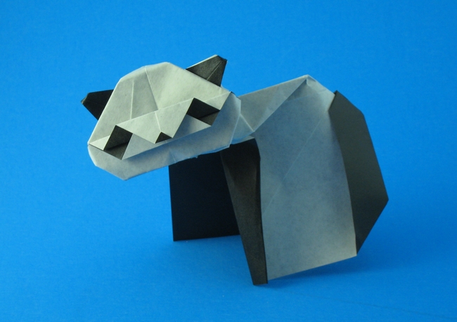 Origami Panda by David Llanque. Folded by Gilad Aharoni on giladorigami.com