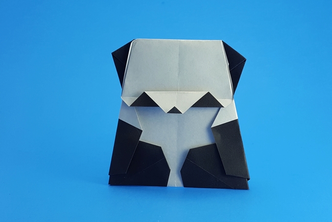 Origami Panda by Marc Kirschenbaum. Folded from a square of origami paper by Gilad Aharoni on giladorigami.com