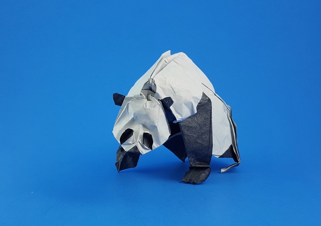 Origami Panda by Bernie Peyton. Folded by Gilad Aharoni on giladorigami.com