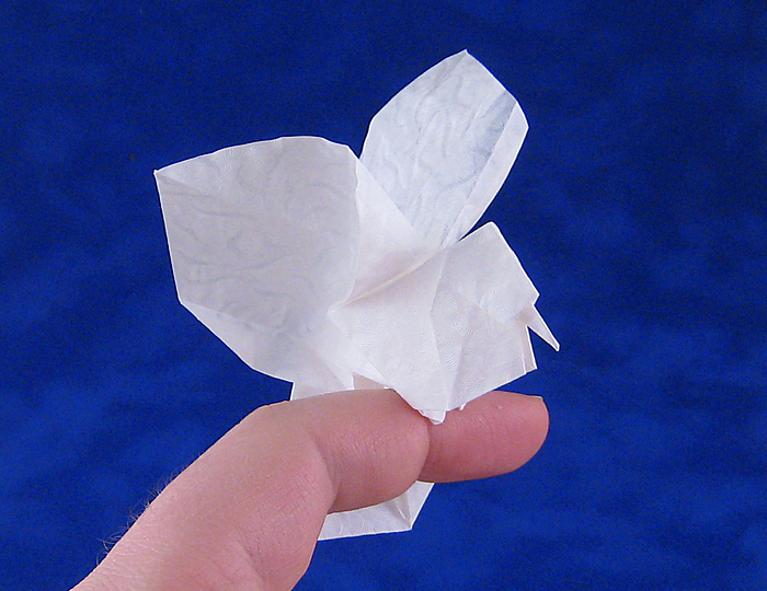 Origami Peace dove by Roman Diaz. Folded from a square of Alabaster origami paper by Gilad Aharoni on giladorigami.com