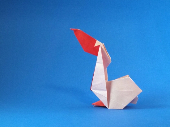 Origami Pelican by Juan Francisco Carrillo (Juanfran). Folded by Gilad Aharoni on giladorigami.com