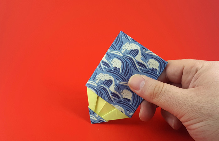 Origami Pencil by Takenao Handa. Folded from a square of origami paper by Gilad Aharoni on giladorigami.com