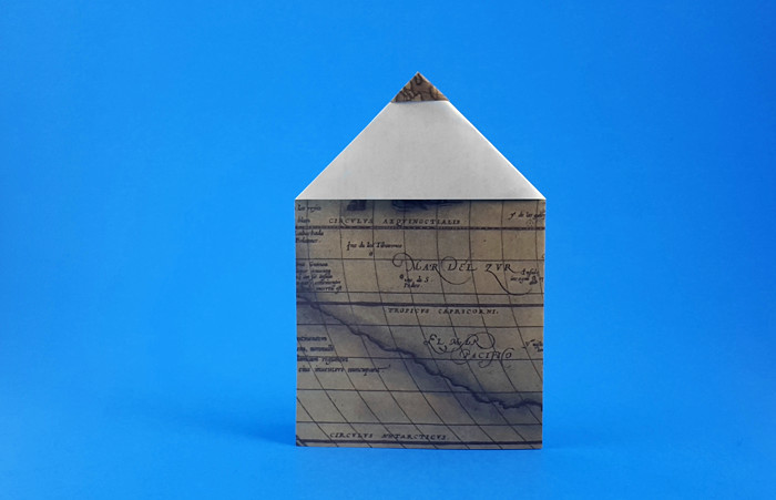 Origami Pencil by Makoto Yamaguchi. Folded from a square of origami paper by Gilad Aharoni on giladorigami.com