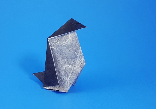 Origami Penguin by Michael G. LaFosse. Folded by Gilad Aharoni on giladorigami.com