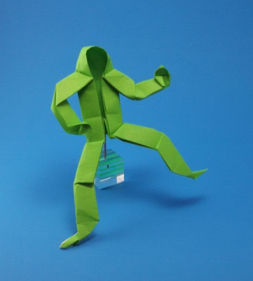Origami Person by Christophe Boudias. Folded by Gilad Aharoni on giladorigami.com
