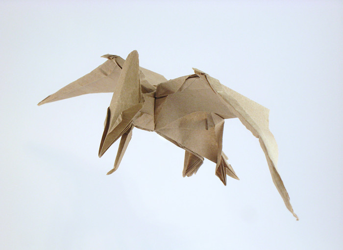Origami Pteranodon by Jason Ku. Folded by Gilad Aharoni on giladorigami.com