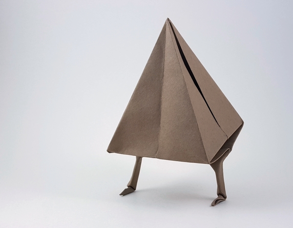 Origami Walking pyramid by Joao Charrua. Folded by Gilad Aharoni on giladorigami.com