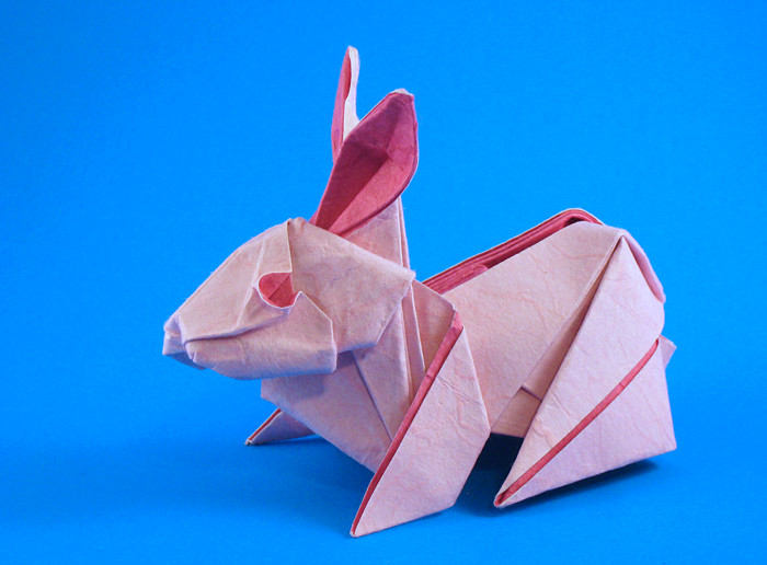 Origami Rabbit by Gen Hagiwara. Folded by Gilad Aharoni on giladorigami.com