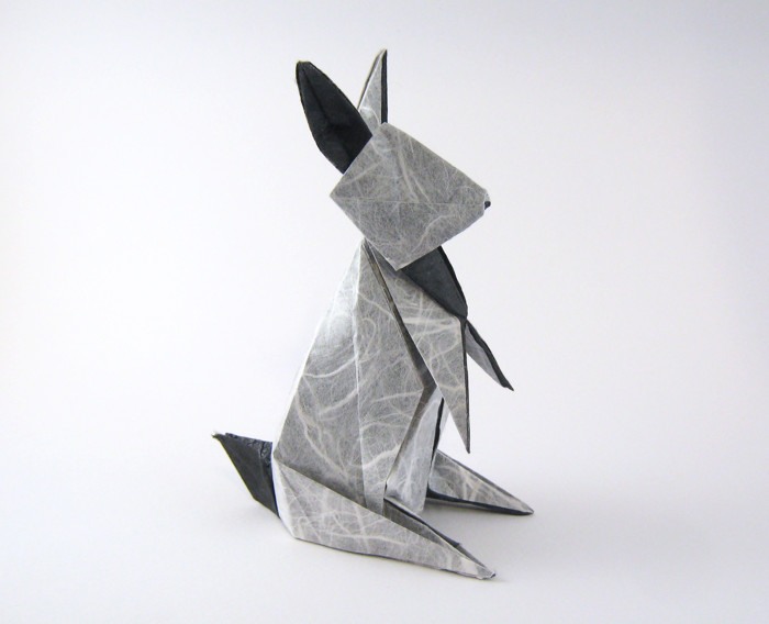 Origami Rabbit by Hideo Komatsu. Folded by Gilad Aharoni on giladorigami.com