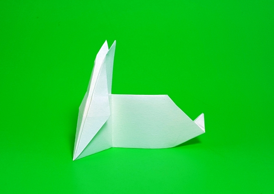 Origami Bunny by Traditional. Folded by Gilad Aharoni on giladorigami.com