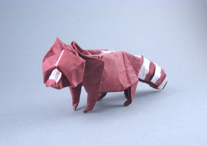 Origami Raccoon by John Montroll. Folded by Gilad Aharoni on giladorigami.com