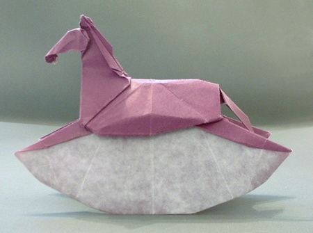 Origami Rocking horse by Ronald Koh. Folded by Gilad Aharoni on giladorigami.com