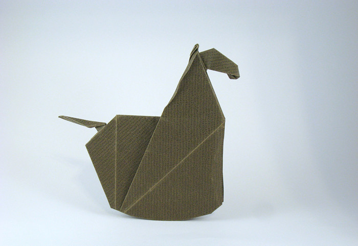 Origami Rocking horse by Jeremy Shafer. Folded by Gilad Aharoni on giladorigami.com