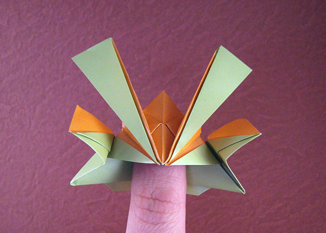Origami Samurai helmet by Jun Maekawa. Folded by Gilad Aharoni on giladorigami.com