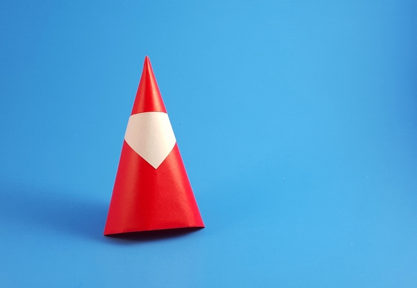 Origami Santa Claus 2015 by Francesco Mancini. Folded from a square of origami paper by Gilad Aharoni on giladorigami.com