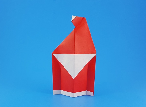 Origami Santa Claus 1 by Francesco Miglionico. Folded by Gilad Aharoni on giladorigami.com