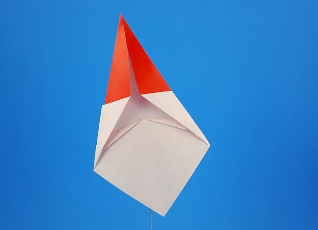 Origami Santa claus by Gilad Aharoni. Folded by Gilad Aharoni on giladorigami.com