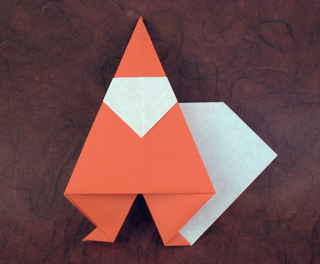 Origami Santa Claus by Jun Maekawa. Folded by Gilad Aharoni on giladorigami.com