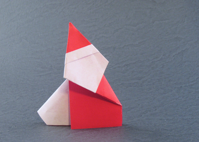 Origami Santa Claus by Matsuno Yukihiko. Folded by Gilad Aharoni on giladorigami.com