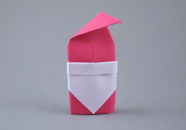 Origami Santa Claus by Yasuhiro Sano. Folded by Gilad Aharoni on giladorigami.com