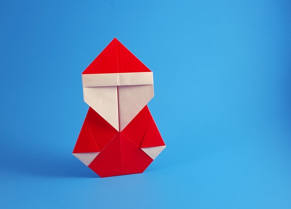Origami Santa Claus by Rob Snyder. Folded by Gilad Aharoni on giladorigami.com