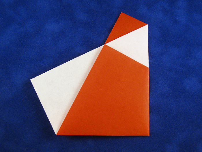 Origami Little Saint Nick by Paula Versnick. Folded by Gilad Aharoni on giladorigami.com