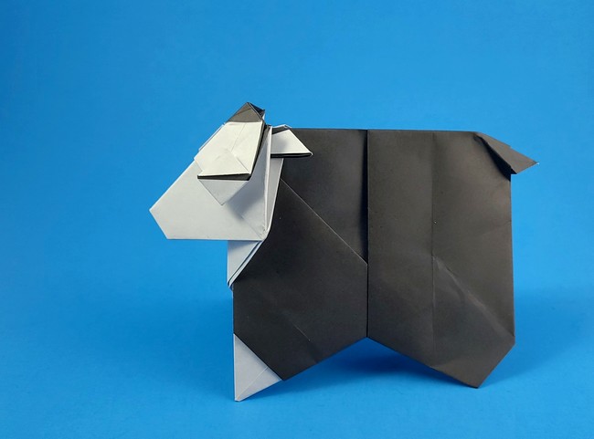Origami Sheep by Kingsley Hwang folded by Gilad Aharoni