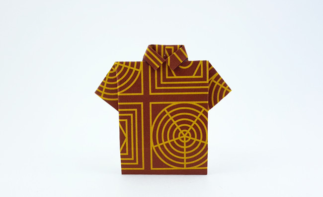 Origami Shirt by Traditional. Folded by Gilad Aharoni on giladorigami.com