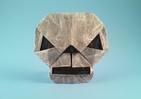 Origami Skull by Wayne Brown. Folded by Gilad Aharoni on giladorigami.com