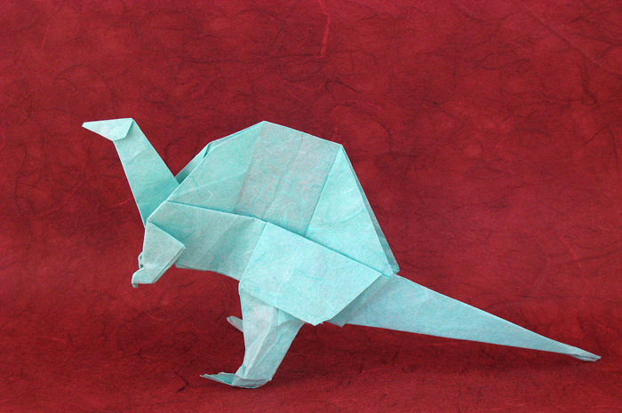 Origami Spinosaurus by Takai Hiroaki. Folded by Gilad Aharoni on giladorigami.com