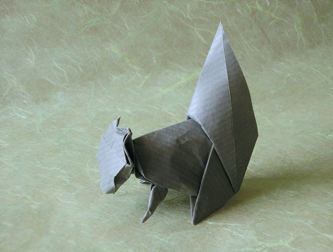 Origami Squirrel by David Brill. Folded by Gilad Aharoni on giladorigami.com