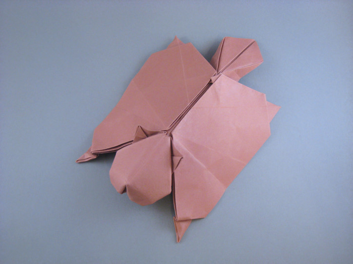 Origami Flying squirrel by Gen Hagiwara. Folded from a square of cardstock by Gilad Aharoni on giladorigami.com