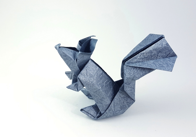 Origami Squirrel by Peterpaul Forcher. Folded by Gilad Aharoni on giladorigami.com