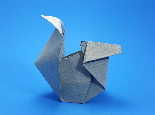 Origami Squirrel by Anne LaVin. Folded by Gilad Aharoni on giladorigami.com