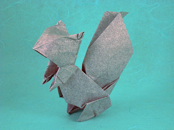 Origami Squirrel by Seiji Nishikawa. Folded by Gilad Aharoni on giladorigami.com