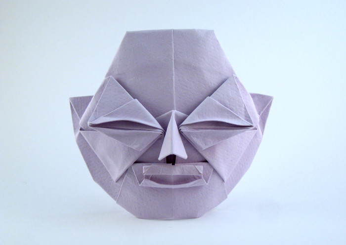 Origami Taikoji by Tomoko Fuse. Folded from a square of art paper by Gilad Aharoni on giladorigami.com