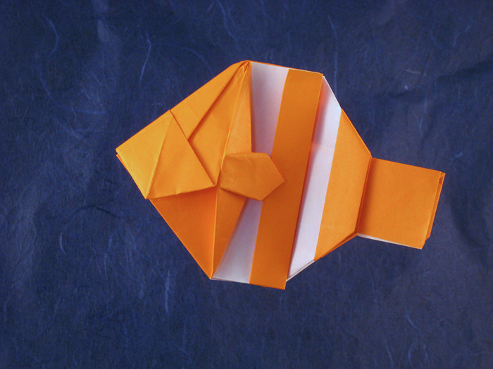 Origami Tropical fish by Seo Won Seon (Redpaper). Folded from a square of origami paper by Gilad Aharoni on giladorigami.com