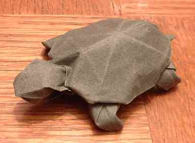 Origami Tortoise by Lionel Albertino. Folded by Gilad Aharoni on giladorigami.com