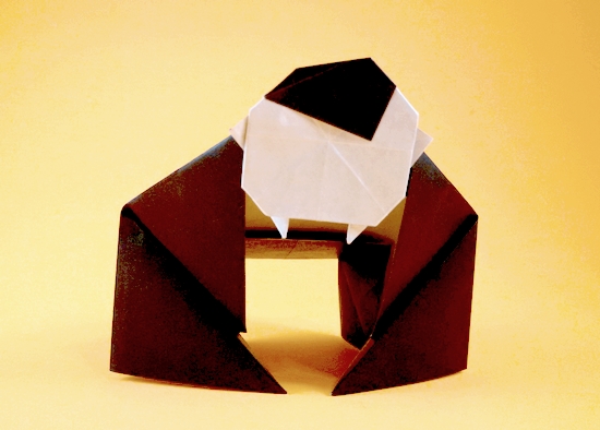 Origami Vampire by Nick Robinson. Folded by Gilad Aharoni on giladorigami.com