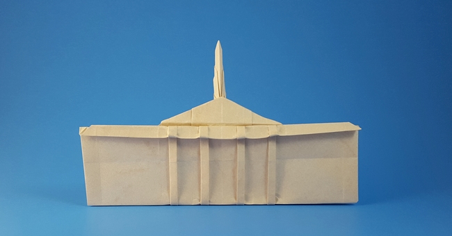Origami The White House by Jordan Langerak (Langko) folded by Gilad Aharoni