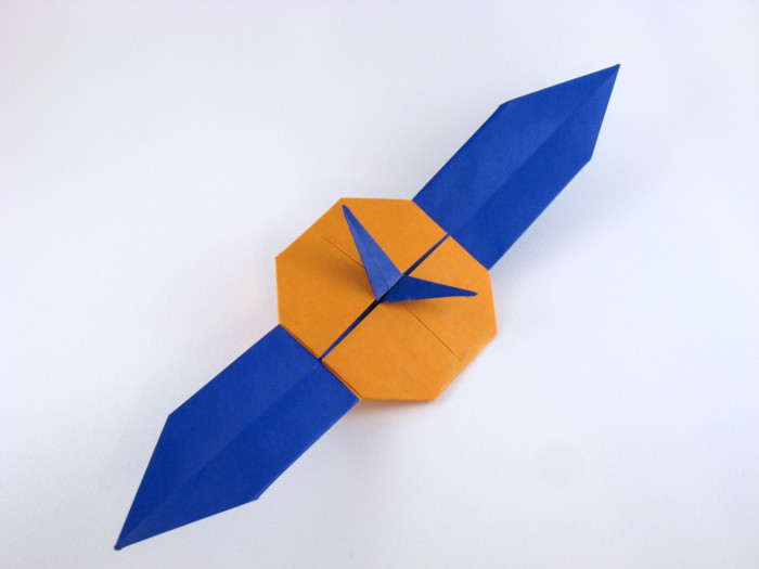 Origami Time to Fold by Quentin Trollip. Folded by Gilad Aharoni on giladorigami.com