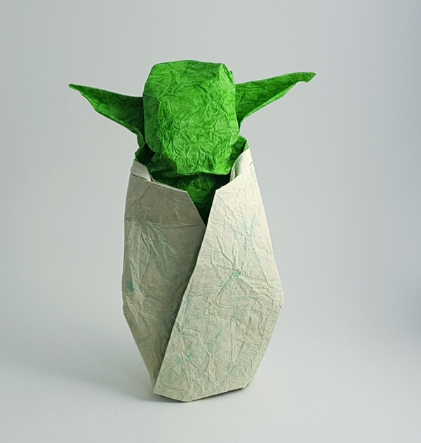Origami Yoda by Jens Kober. Folded by Gilad Aharoni on giladorigami.com
