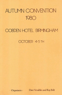 BOS Convention 1980 Autumn book cover